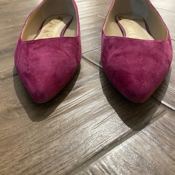 Sam Edelman Reyanne Pink Suede Flats Studded - Picture 2 of 10